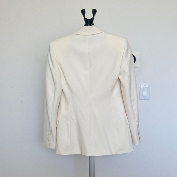 Zara Cream Double-Breasted Blazer - Picture 4 of 4